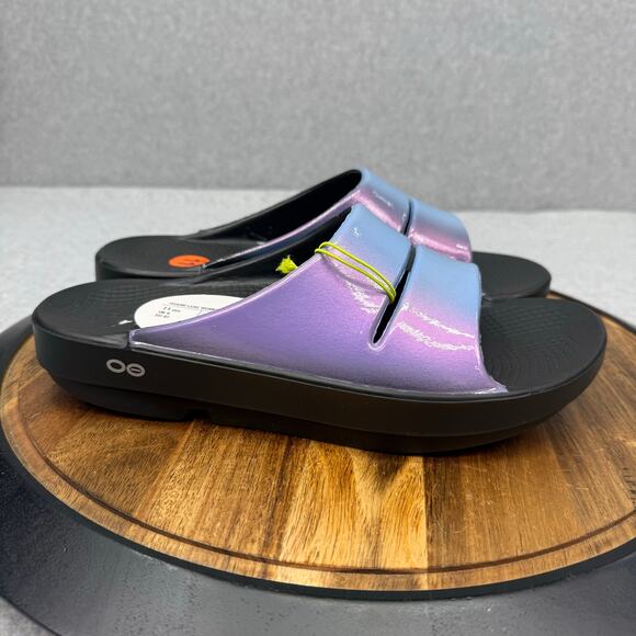 OOFOS Shoes - Oofos Ooahh Luxe Sandals Women's 11 Men's 9 Evening Sky Recovery Slide